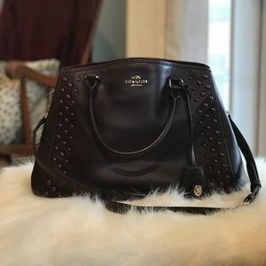 On hold NFS! Coach oxblood wine leather studded